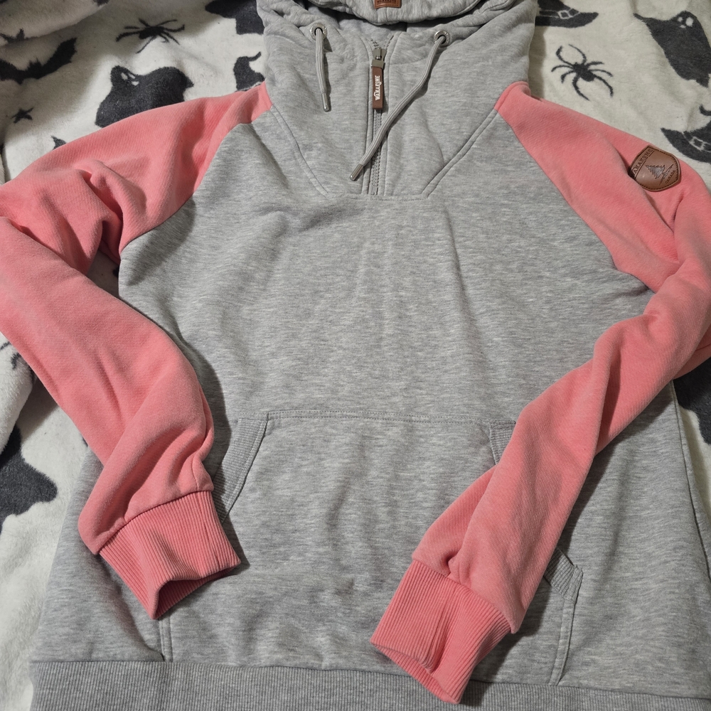 Wanakome Gray and Pink Hoodie